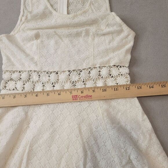 Free People Daisy Lace Fit and Flare ivory Dress Size 0 - Picture 5 of 8